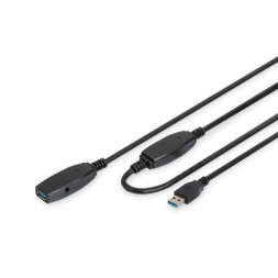 Дата кабель USB 3.0 AM/AF 25.0m Active Digitus (DA-73107)