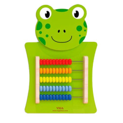Розвиваюча іграшка Viga Toys Бізіборд Жаба з рахунками (50679FSC)
