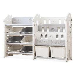 Дитячий стелаж Mealux Block White (KD-E195 White)