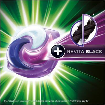 Капсули для прання Ariel Pods Все-в-1 + Revitablack 36 шт. (8001090804204)