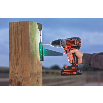 Шуруповерт Black&amp;Decker ударний 18 В, 52 Нм (без АКБ та ЗП) (BL188N)