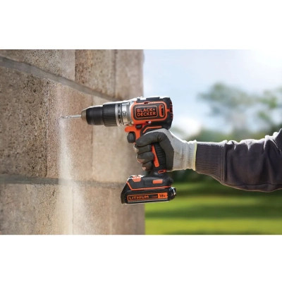Шуруповерт Black&amp;Decker ударний 18 В, 52 Нм (без АКБ та ЗП) (BL188N)
