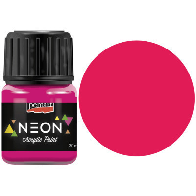 Акрилові фарби Pentart Neon, Рожева, 30 мл (5997412761320)