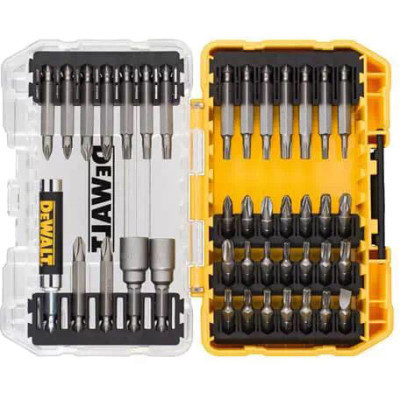Набір біт DeWALT Phillips, Pozidriv, Torx, L = 25, 50 мм, головки 8, 10 мм, маг. держ., 40 шт, кейс (DT70705)