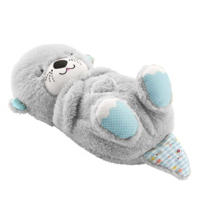 Нічник Bambi М&#039;яка іграшка-нічник Дихаюча видра Light Grey (2284-25 l.gr.)