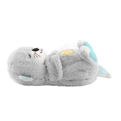 Нічник Bambi М&#039;яка іграшка-нічник Дихаюча видра Light Grey (2284-25 l.gr.)
