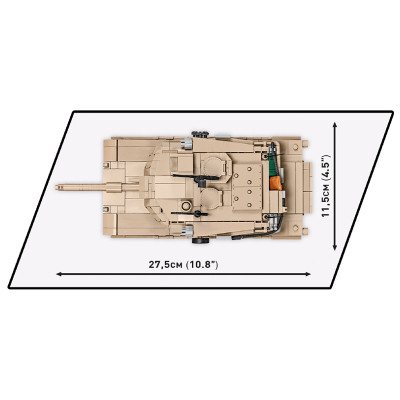 Конструктор Cobi Танк M1A2 Абрамс, 975 деталей (COBI-2622)