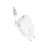 Зарядний пристрій XO 1xUSB-C + 1xUSB QC30W GaN + cable USB-C to USB-C white (XO-CE31)