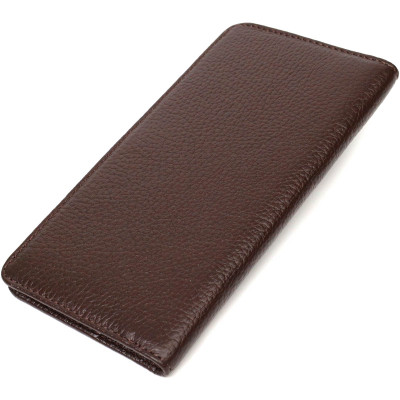 Гаманець Bond Accessories З натуральної зернистої шкіри Коричневий (22052)