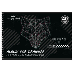 Альбом для малювання Maxi А4 на спіралі 40 аркушів, 100г/м2 (MX60930)