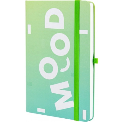 Книга записна Optima Mood А5 128 аркушів лінія зелений (O20812-44)