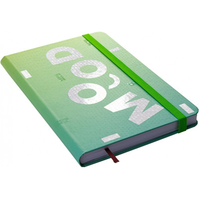 Книга записна Optima Mood А5 128 аркушів лінія зелений (O20812-44)