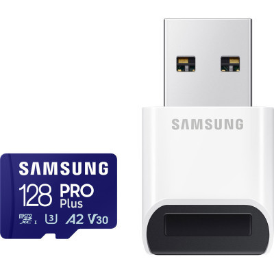 Карта пам&#039;яті Samsung 128GB microSDXC calss 10 UHS-I V30 Pro Plus (MB-MD128SB/WW)
