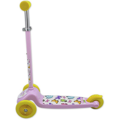 Самокат Bimbo Bike Butterflies 12&quot; з регулюванням висоти Рожево-жовтий (75802-IS)