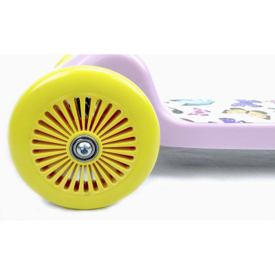 Самокат Bimbo Bike Butterflies 12&quot; з регулюванням висоти Рожево-жовтий (75802-IS)