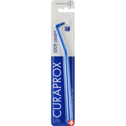 Зубна щітка Curaprox CS 1009 Single &amp; Sulcular 9 мм Монопучкова Синя (CS 1009-10)