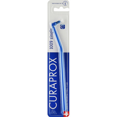Зубна щітка Curaprox CS 1009 Single &amp; Sulcular 9 мм Монопучкова Синя (CS 1009-10)
