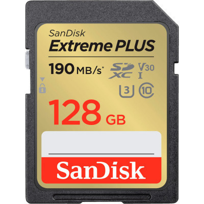 Карта пам&#039;яті SanDisk 128GB SDXC class 10 UHS-I U3 4K Extreme Plus (SDSDXWA-128G-GNCIN)