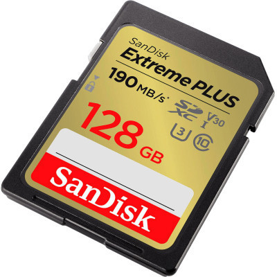 Карта пам&#039;яті SanDisk 128GB SDXC class 10 UHS-I U3 4K Extreme Plus (SDSDXWA-128G-GNCIN)