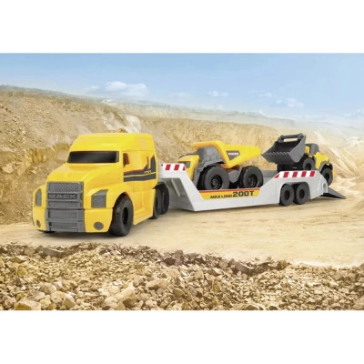 Спецтехніка Dickie Toys Вантажівка Мак з технікою Вольво (3725005)