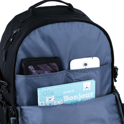 Рюкзак шкільний GoPack Education Teens 186 чорний (GO25-186L-1)
