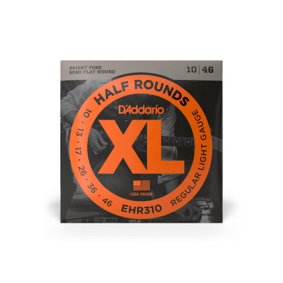 Струни для гітари D&#039;Addario XL Half Rounds Regular Light (10-46) (EHR310)