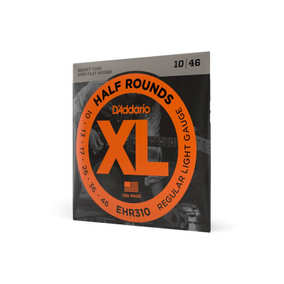 Струни для гітари D&#039;Addario XL Half Rounds Regular Light (10-46) (EHR310)
