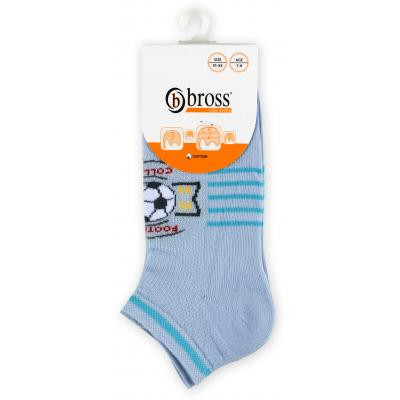 Шкарпетки дитячі Bross з футбольним м&#039;ячем блакитні (11864-9-11B-blue)