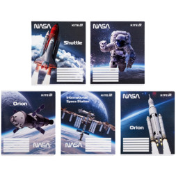 Зошит Kite NASA, 18 аркушів, клітинка (NS25-236)