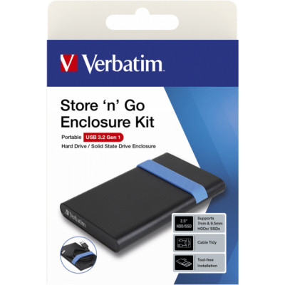 Кишеня зовнішня Verbatim SSD\HDD 2.5&quot; USB 3.2 GEN 1-SuperSpeed (53106)