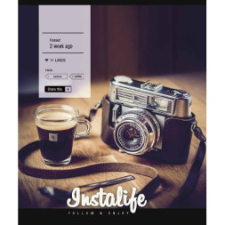 Зошит Школярик Instalife 96 аркушів лінія (096-3389L)