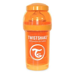 Пляшечка для годування Twistshake антиколькова 180 мл, помаранчева (24848)