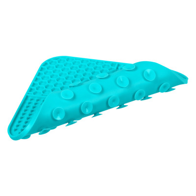 Універсальний посуд для тварин WAUDOG Silicone Килимок для злизування 19х19х1 см блакитний (23522)
