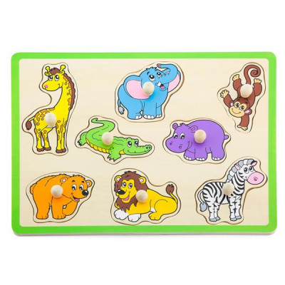 Розвиваюча іграшка Viga Toys Дикі тварини (50019)