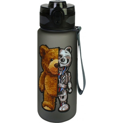 Поїльник-непроливайка Cool For School Robo Bear, 500 мл, чорна (CF61307)