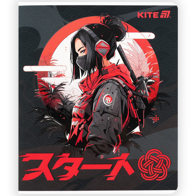 Зошит Kite Anime, 48 аркушів, клітинка (K25-259-1)