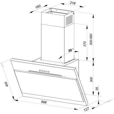 Витяжка кухонна MPM MPM-60-OM-41N