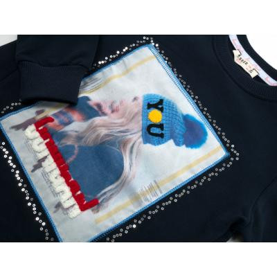 Кофта дитяча Breeze з дівчинкою (14449-140G-blue)