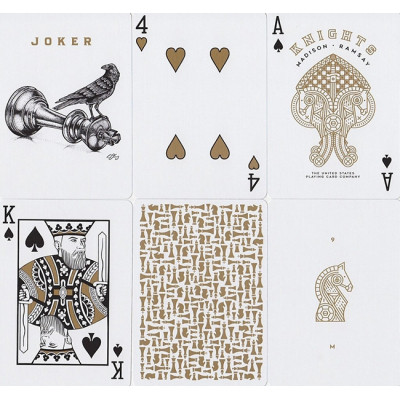 Гральні карти Ellusionist Knights (gold) (PC_ELKNg)