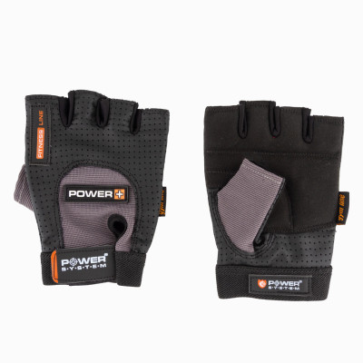 Рукавички для фітнесу Power System PS-2500 Power Plus Black/Grey XXL (PS-2500_2XL_Black-grey)
