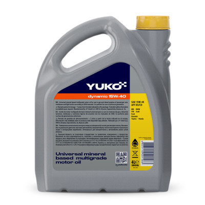 Моторна олива Yuko DYNAMIC 15W-40  4л (4823110401583)