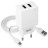 Зарядний пристрій XO L75 2USB/2.4A + MicroUSB White (XO-L75-M)