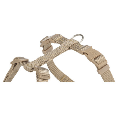 Шлея для собак Trixie Premium H-harness S-M 42-60 см 15 мм Пісочна (4053032673182)