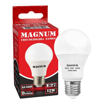 Лампочка MAGNUM BL 60 12 Вт 4100K 220В E27 (90020657)