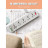 Мережевий фільтр живлення LDNIO SC10610, 5роз + 3USB (SC10610)