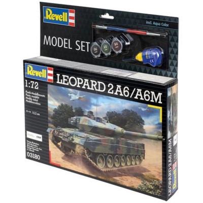 Збірна модель Revell Танк Леопард 2A6/A6M рівень 4 масштаб 1:72 (RVL-63180)