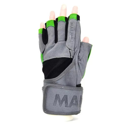 Рукавички для фітнесу MadMax MFG-860 Wild Grey/Green XXL (MFG-860_XXL)