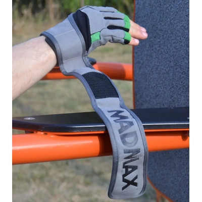 Рукавички для фітнесу MadMax MFG-860 Wild Grey/Green XXL (MFG-860_XXL)