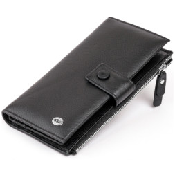 Гаманець ST Leather Шкіряний Чорний (19280)