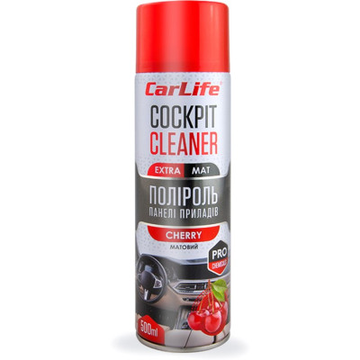 Автополироль CarLife Cockpit Cleaner EXTRA MAT Вишня 500мл (CF529)